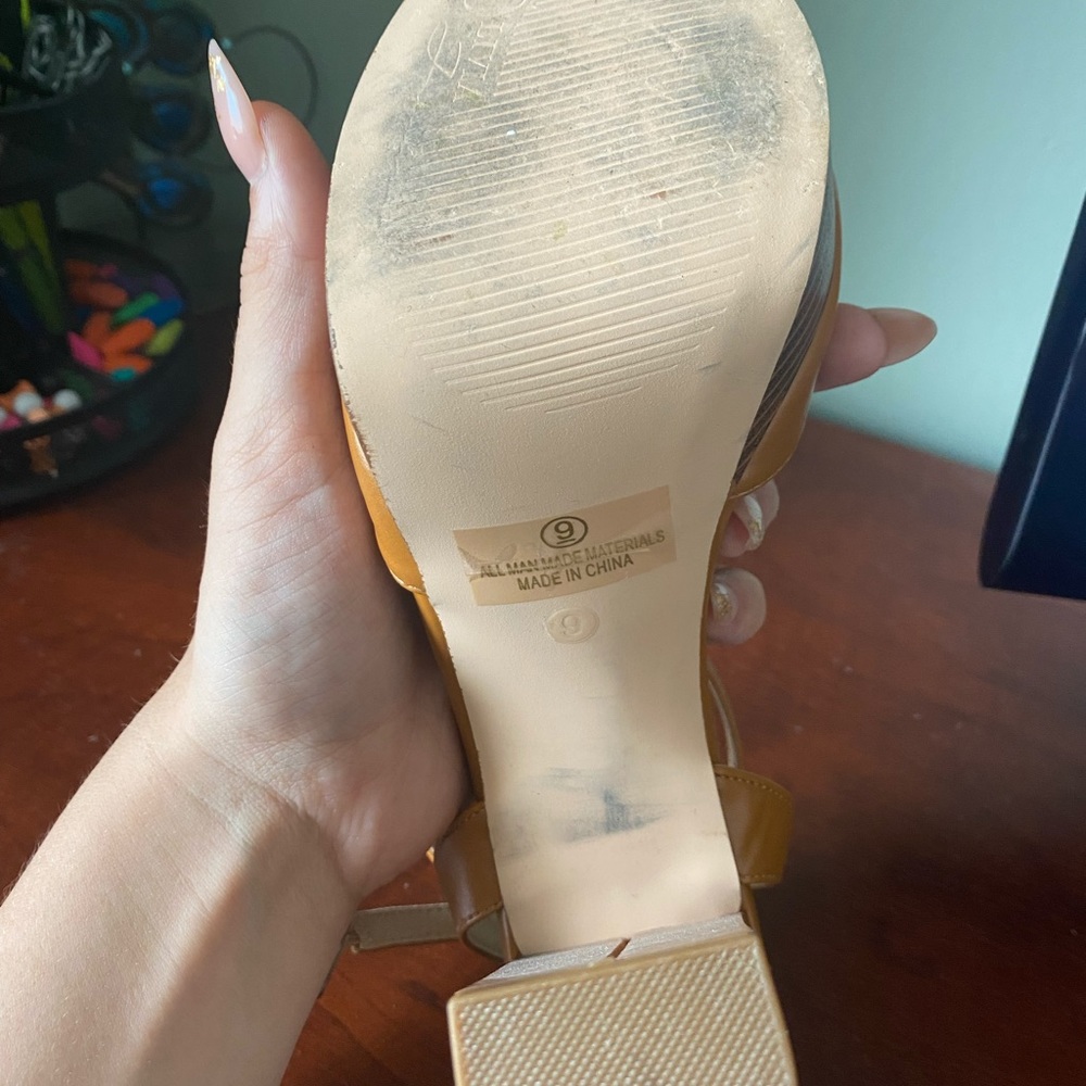 Open Toe Chunky 6” Heels - Picture 9 of 9